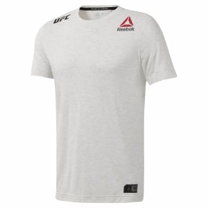 Koszulki Męskie Reebok UFC FIGHT NIGHT WALKOUT JERSEY Szare PL 26JRXHV